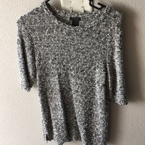 Black and white light sweater